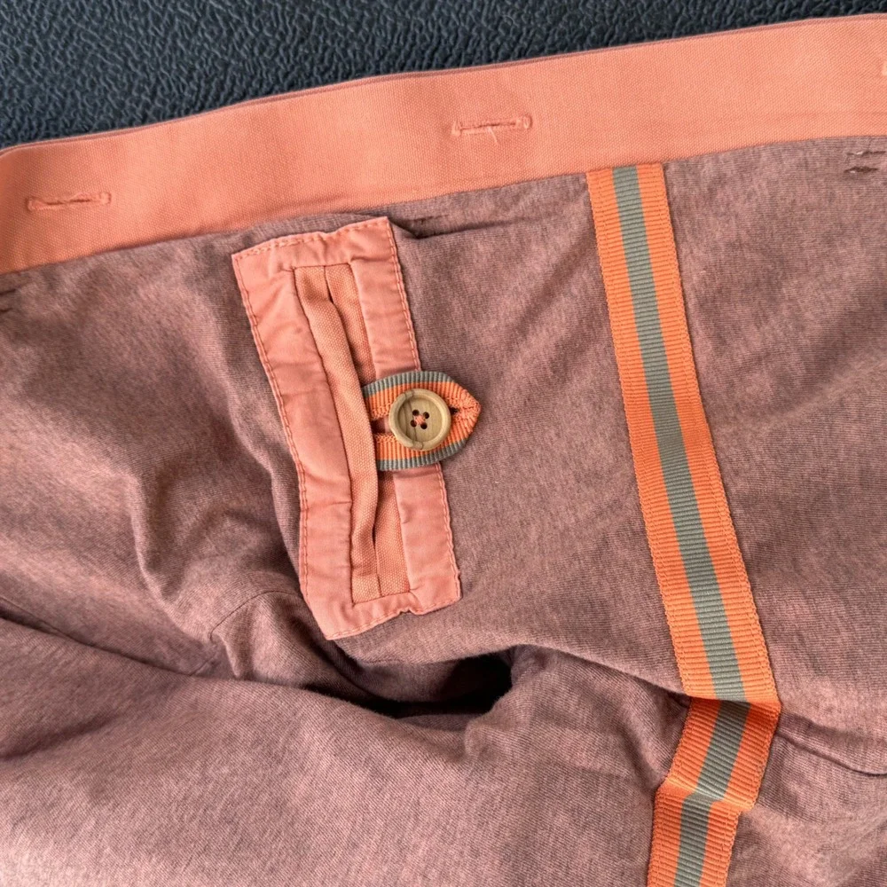 Marie Chantal Toggle Jacket Kids 10 Coral Orange Hooded Canvas Coat Excellent